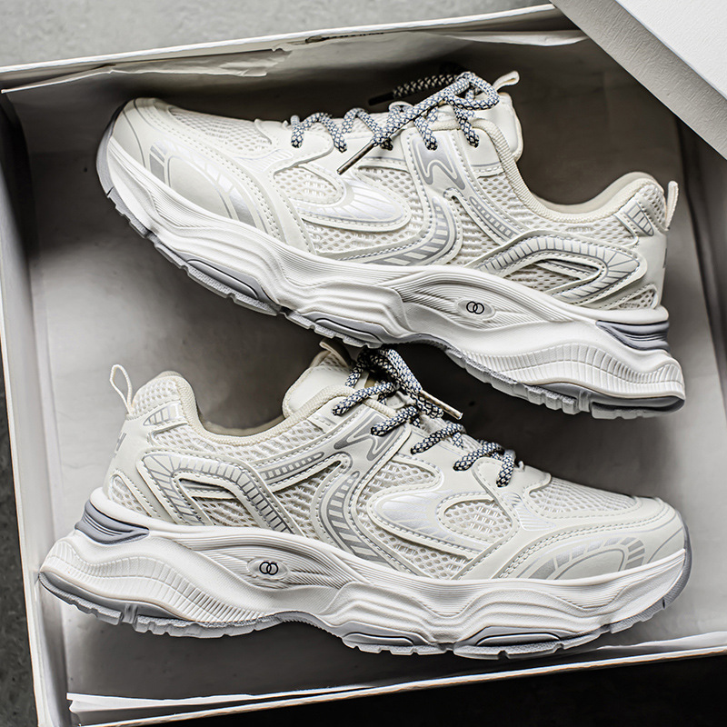 hot item free shipping 2025 summer new women men fashion sneakers black cream-coloured sport shoes running shoes breathable athleisure runners size 39-44