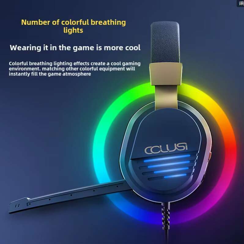 Professional 7.1 Surround Sound Wired Headsets RGB Light Headphone Cool Gaming Headset G-500 With Mic for Computer