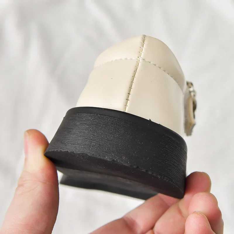 Kids Strappy Leather Shoes for Girls 2025 Autumn Nonslip Soft Sole Toddler Mary Jane Shoes Princess Kids Party Wedding Dress UpT251101