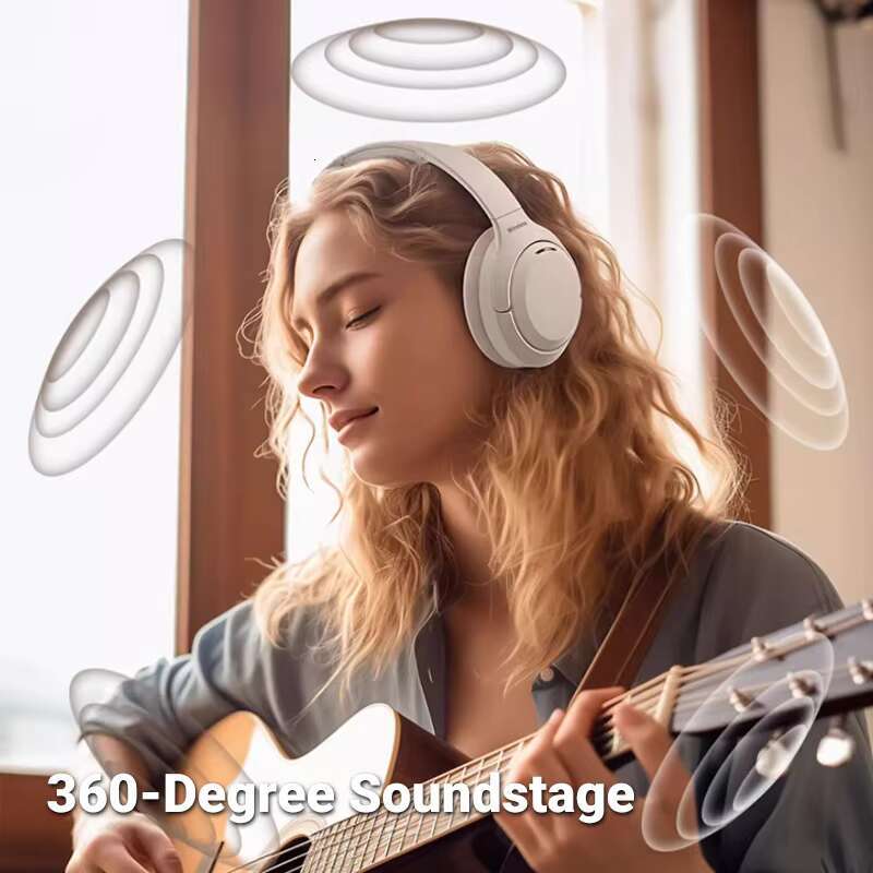 Customizable Active Noise Cancelg Wireless Headset HIFI Stereo Sports Earphones With Bass Gaming On-Ear & Over-Ear Headphones
