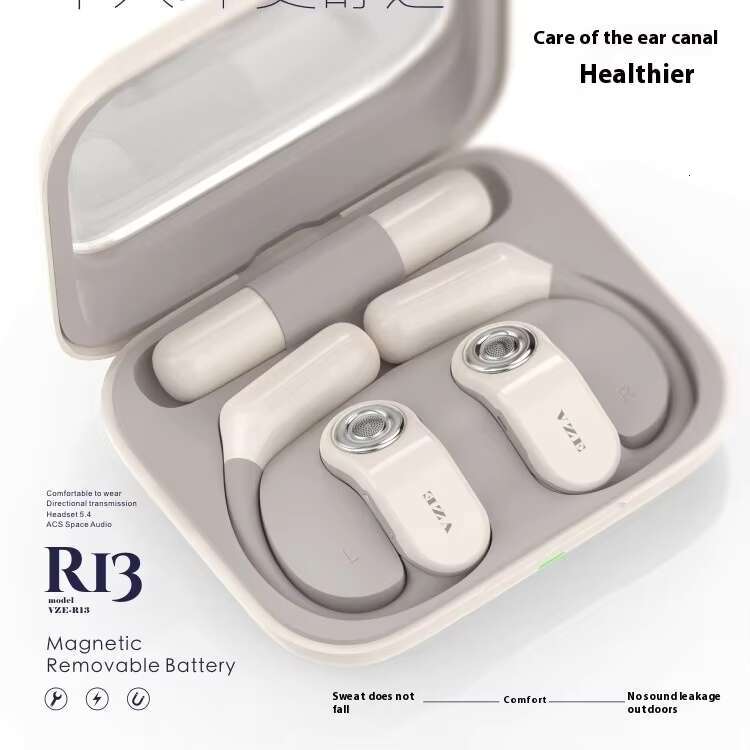 R13 Oem On-ear ENC Noise Reduction Sports Music Blue Tooth Comfortable Hi-fi Long Life Replaceable Battery Wireless Headphones