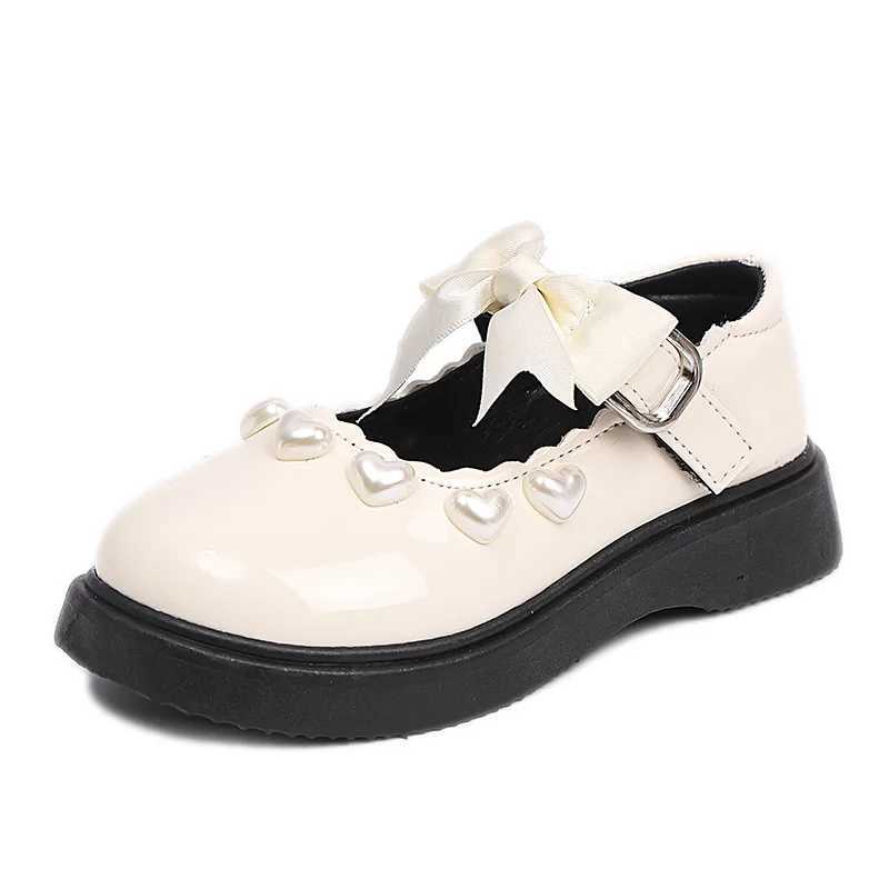 Fashion Girls Shoes Spring New Kids Leather Shoe Anti Slip Mary Jane Shoes Soft Soled Girls Casual Shoe Simple Womens ShoesT251101