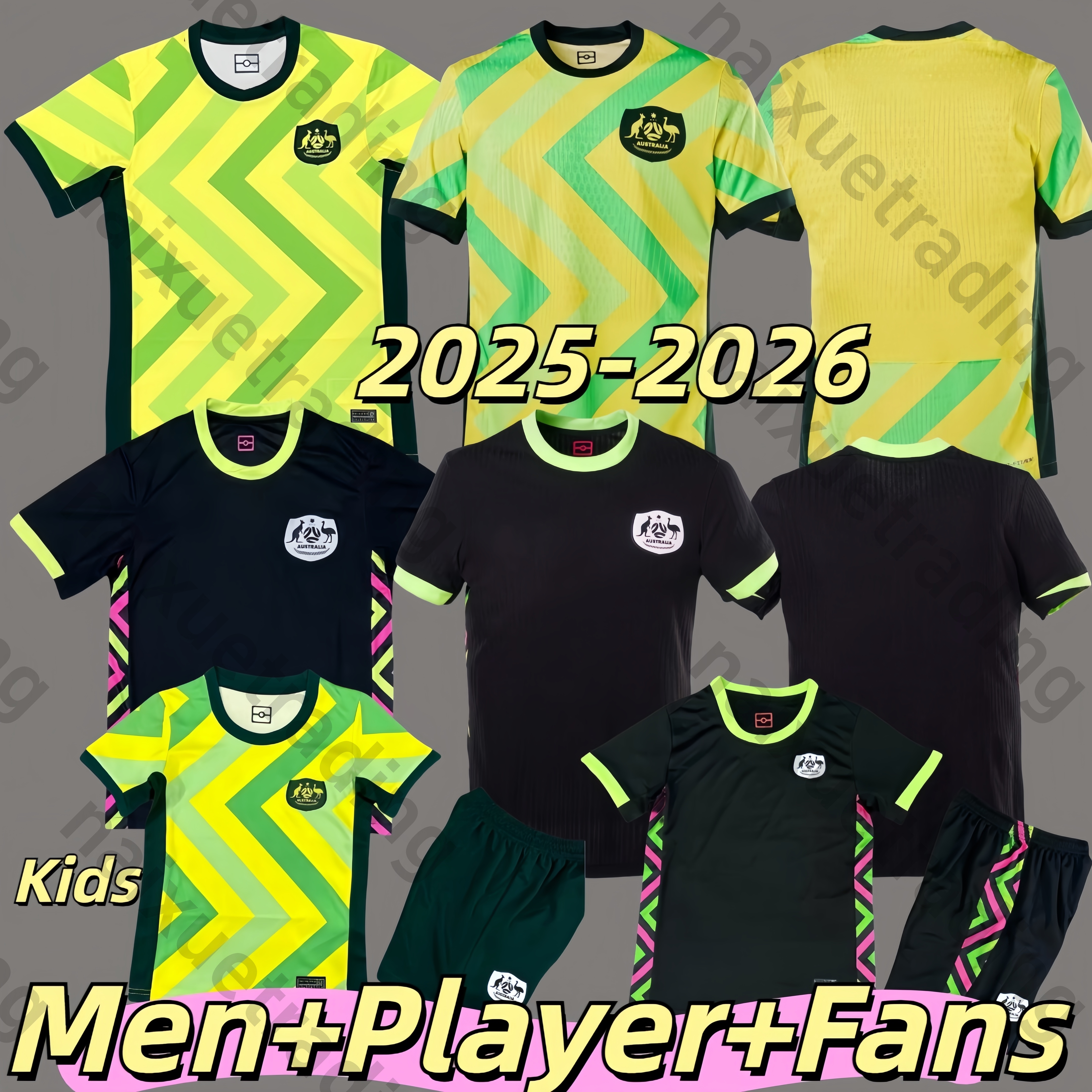 2025 2026 GOODWIN RYAN National Team AUSTRALIA Football Shirt IRVINE DUKE 25 26 BOYLE Men's SOUTTAR Women's BEHICH Children's Set BURGESS DEGENEK CACERES HOUSTIC BOS