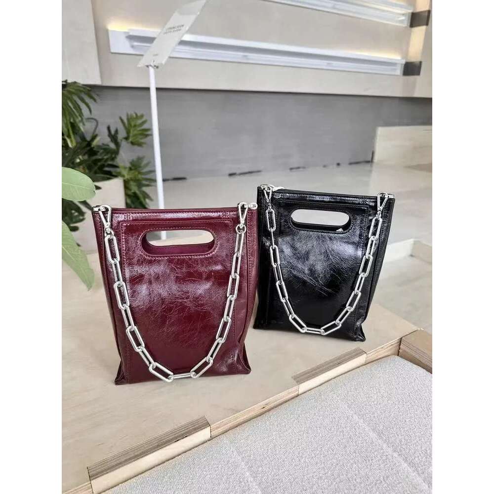 Women's Bags Designer Chain Cowhide Office Ladies Party Handbag Genuine Leather Women Casual Crossbody Bag Totes Strap Shoulder Bags
