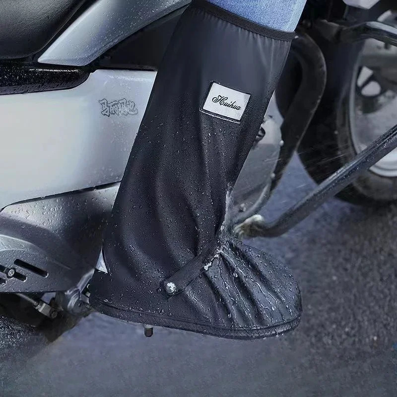 Biker Long Mens Rain Boots Farming Covers Light Weight Galoshes Male Shoes High Motorcycle Pvc Waterproof Non-slip Resistant250325bj