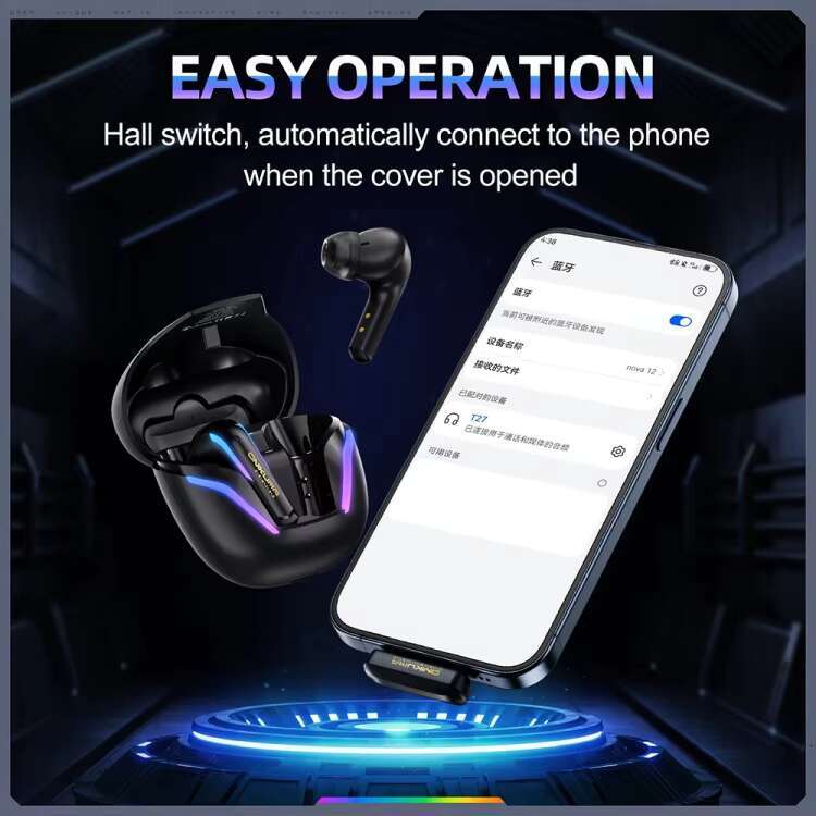 T27 Dual Mode Cool Wireless Earphone with