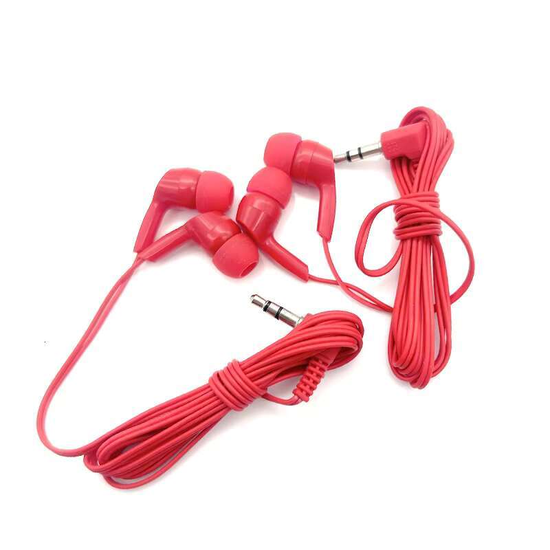 Factory Wholesale HE005 Cool RED Color Waterproof In-Ear Lightweight Wired Headphones Aviation Earphone