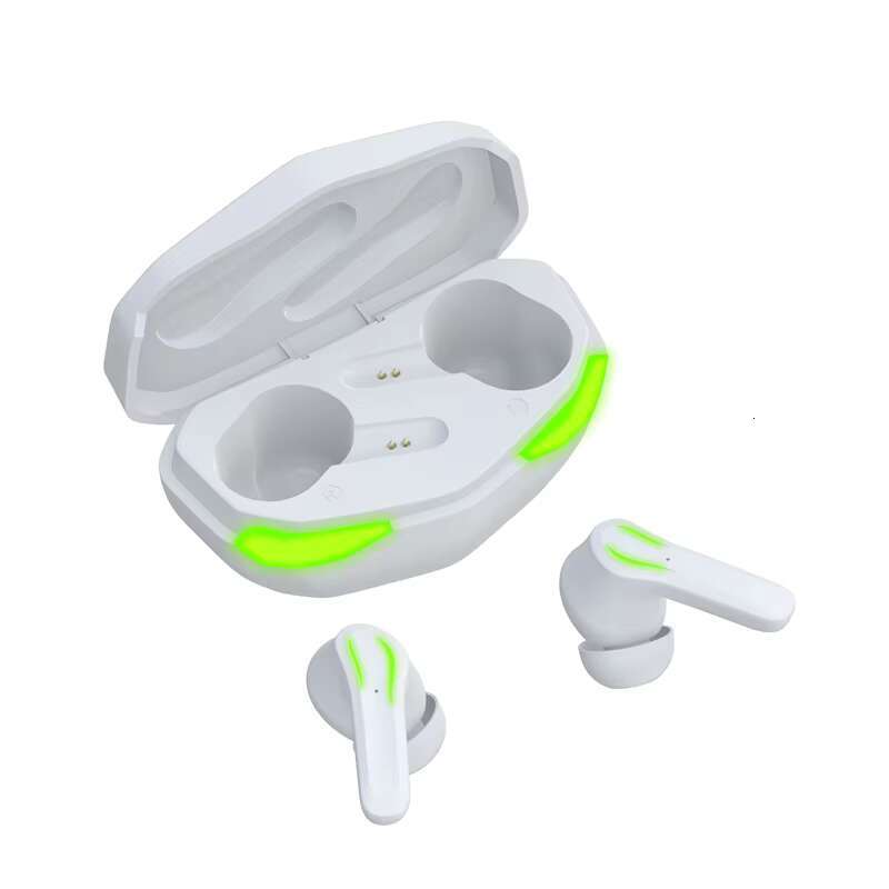 D17 Gamer TWS Wireless Earphone Headphones Sport Handfree Mobile Earbuds Cool Multicolor LED Lights Gaming Headset for Phone