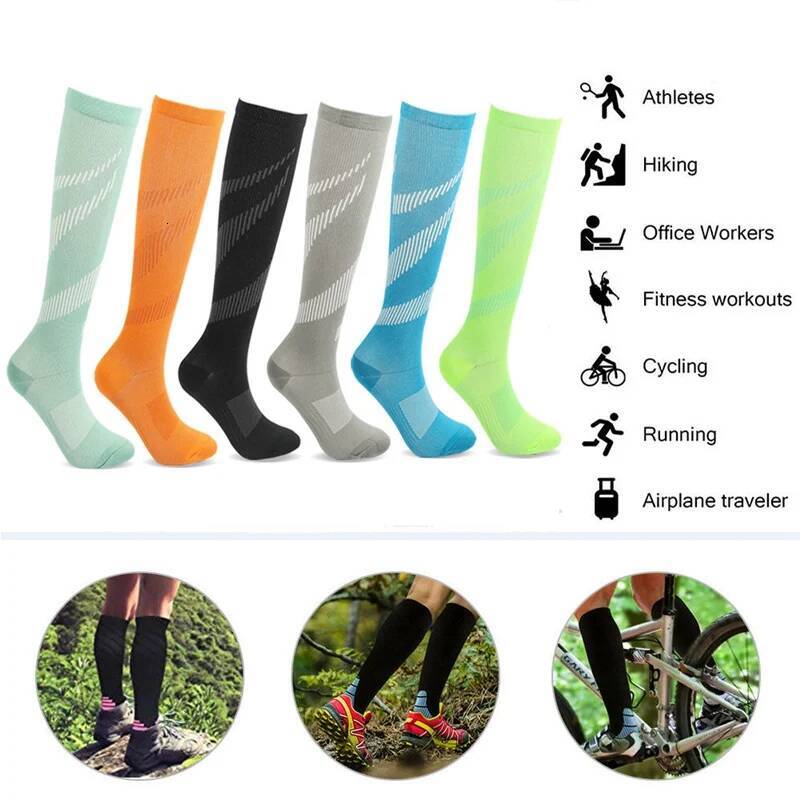 Varicose Veins Compression Stockings Nurse Sports Cycling Socks Diabetics Running Gift for Men Diabetes Nature Hiking ddmythur