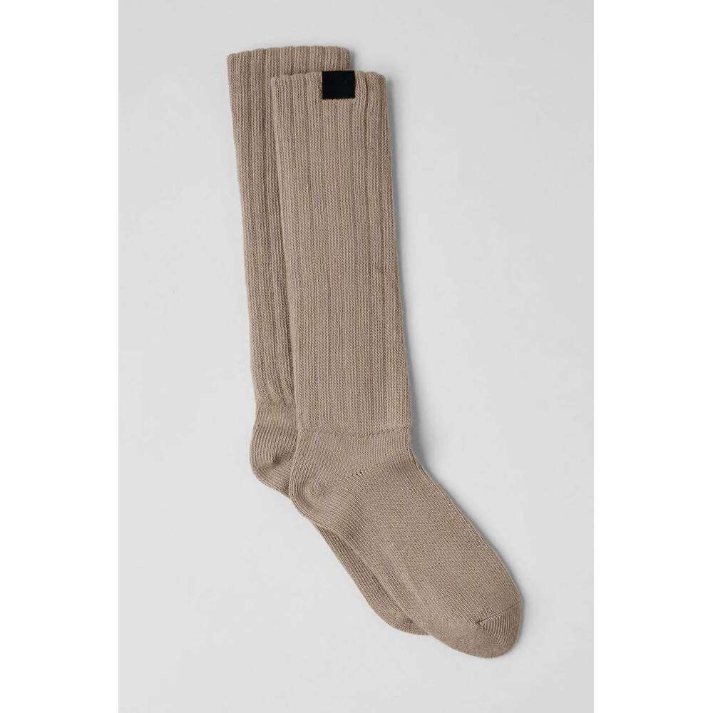 Yoga Tall Pure Cotton Warm Breathable Knit Sports Casual All-Match Super Thick Stack Wear Socks Scrunch Sock