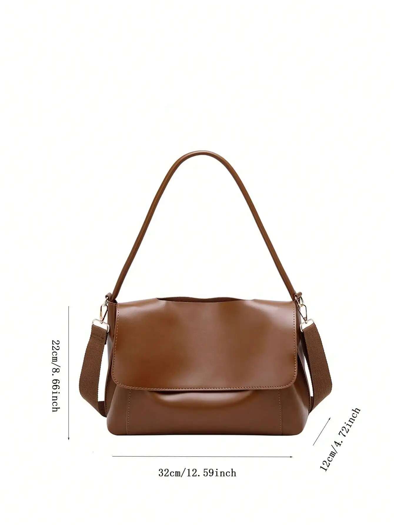 Large Capacity Spring/Summer New Retro Briefcase Women's Unique Design One Shoulder Crossbody Bag Trendy