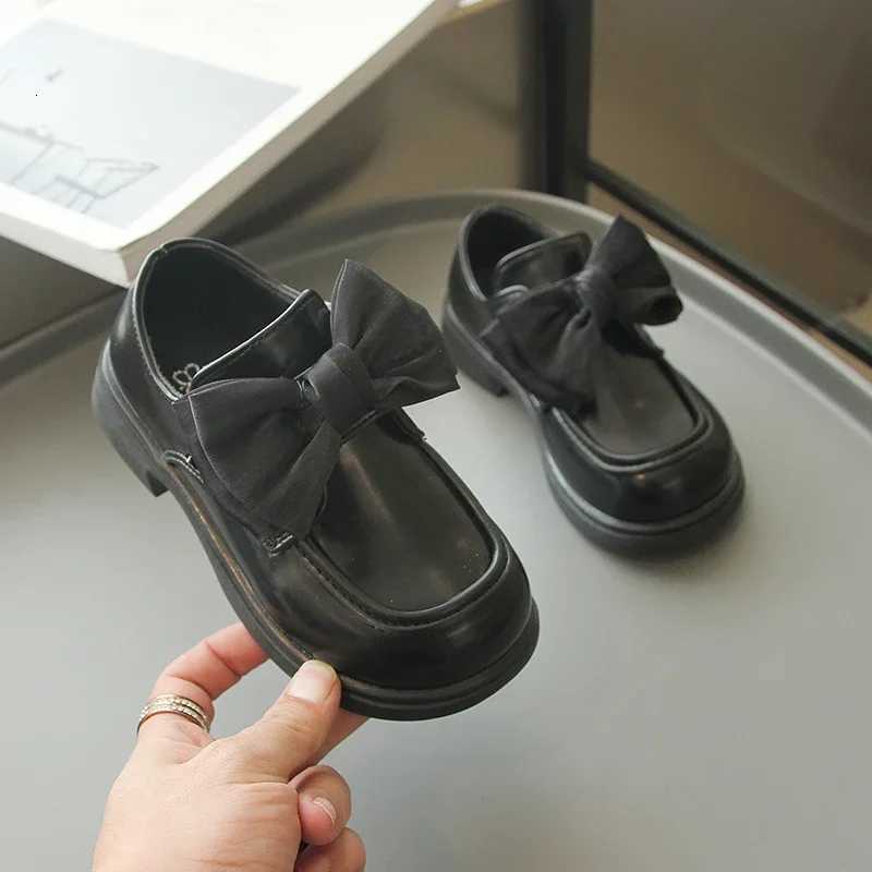 Children Leather Shoes for Girls 2024 Spring Autumn New Fashion Korean Style Soft Bottom Antislippery Versatile Chic Sweet ShoeT251101