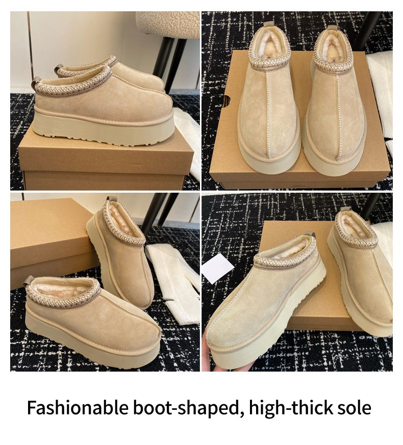 D.Hive Free shipping fur slippers for women, fashionable and versatile all-in-one fur boots, winter new style, one-foot warm cotton slippers, a size s