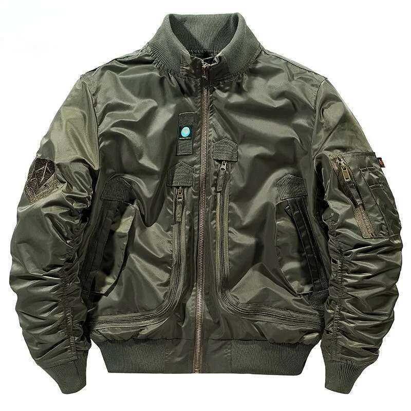 Baseball Jacket Ma-1Functional Bomber Autumn 2025 Retro Oversized Baseball Suit Coat Brand Clothing Men's Short Jacket Men Clothing