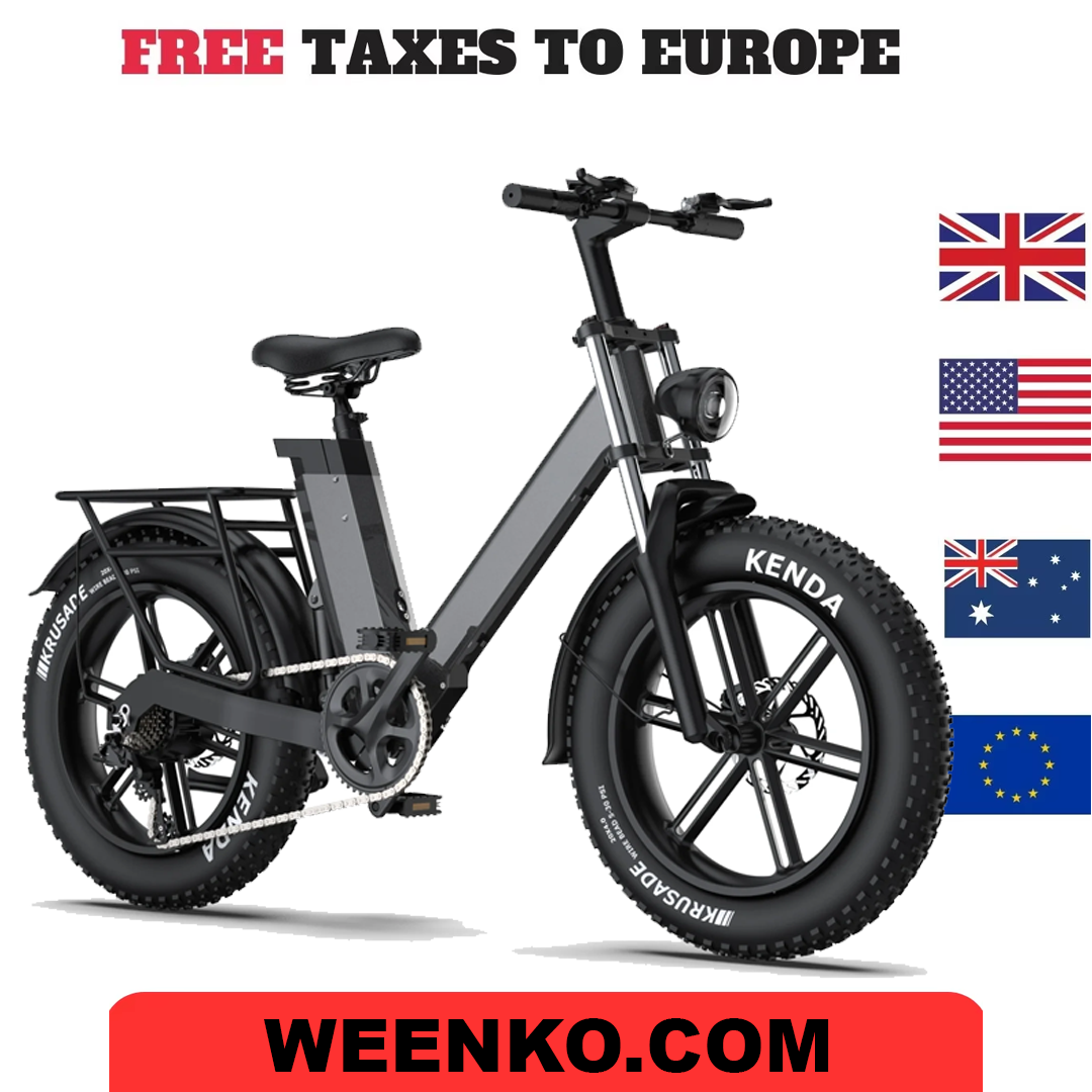 2025 Most Popular City Style 20" Fat Electric Bike USA Warehouse Fat Tire Bike 48V 10AH Removable Battery 500W Bicycle