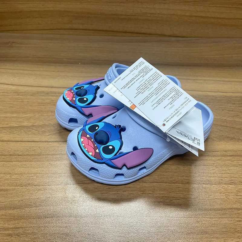 Miniso Sewing Anime Solid Waterproof Sliding Block Outdoor Sandals Sewing Casual Breathable Ankle Bag Childrens Shoes Gift W250401