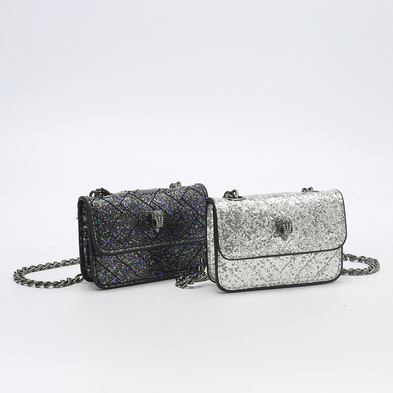 Mini Eagle Head Small Square Bag High Value Luxury Bag Designer Bag Niche Coin Purse Versatile Crossbody Bag Simple Clutch Bag Sequin Chain Bag