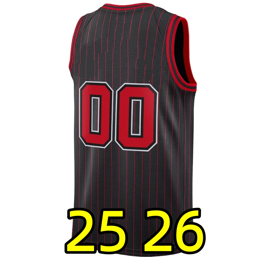 25 26 Custom Basketball Jerseys Coby White Matas Buzelis Josh Giddey Nikola Vucevic Patrick Williams Ayo Dosunmu Isaac Okoro Tre Jones Derrickk Rose C