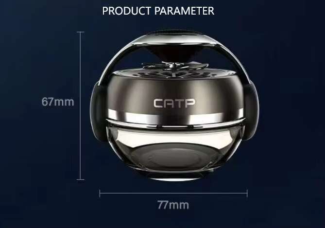 Long-Lasting Car Air Freshener ABS Quality Cool Musical Headphone DesignRotating Glass Bottle Interior Accessory With Perfume