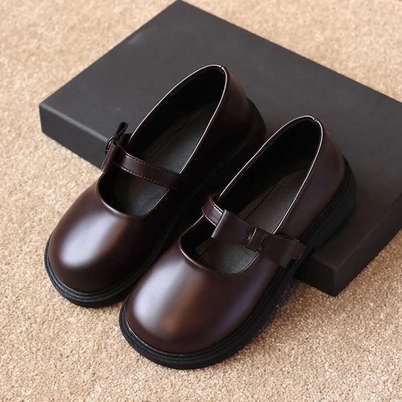 Children Shoes Simple Elegant Soft Soled Princess Shoes Trendy Designer Girl Mary Jane Casual Leather Shoe Zapatos Princesa NiaT251101