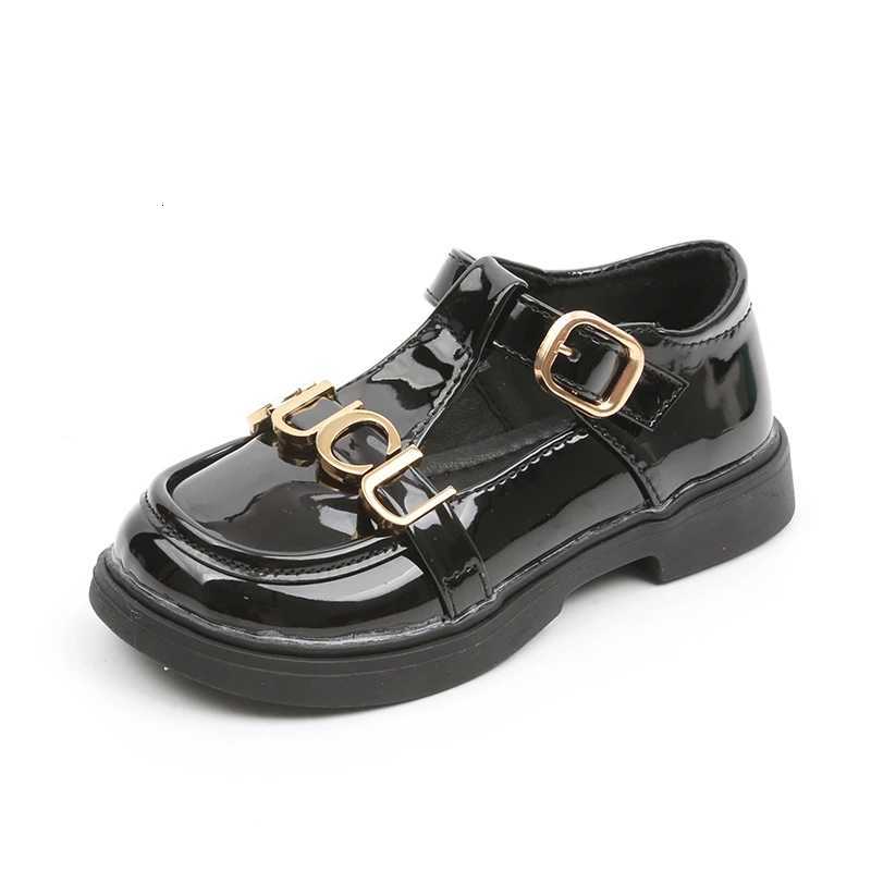 Autumn New Girl Fashion Handsome Kids Loafers Shoes Skid Wear Resistant Girls Single Leather Shoes Children Flats British StyleT251101