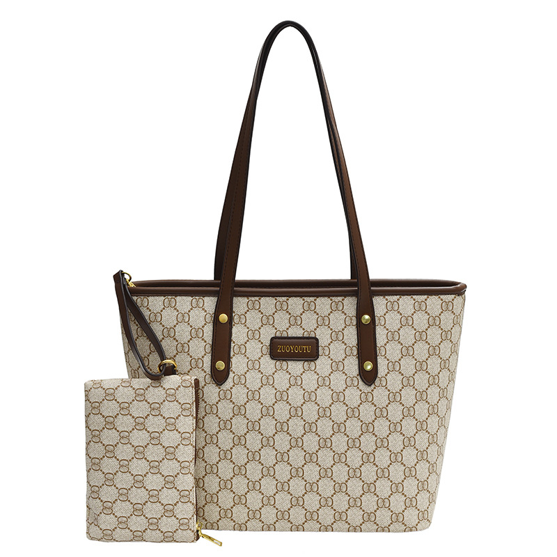 New Toth women's bag large capacity tote Old Alphabet vintage all-in-one shoulder bag