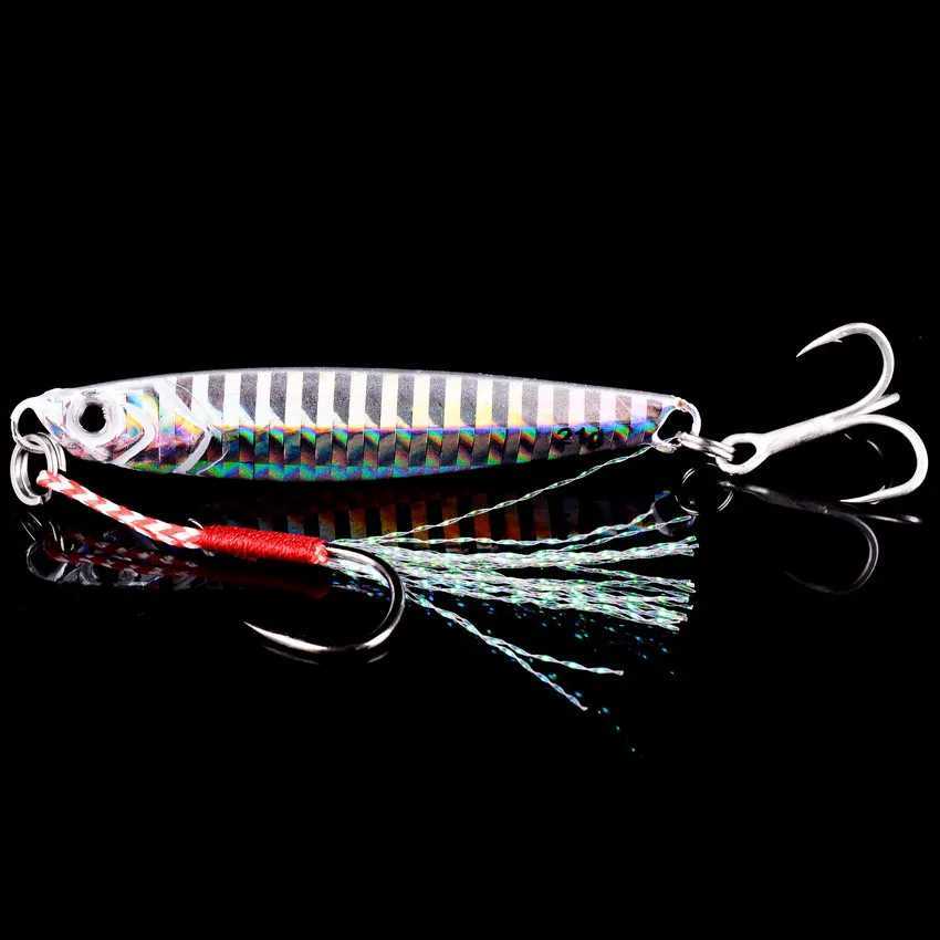 Ocean Boat Beach Seawater Fishing Drag Metal Jigging Lures 60g 80g Artificial Bait for Spanish Mackerel Bass Casting Spoons Jigs Z250411