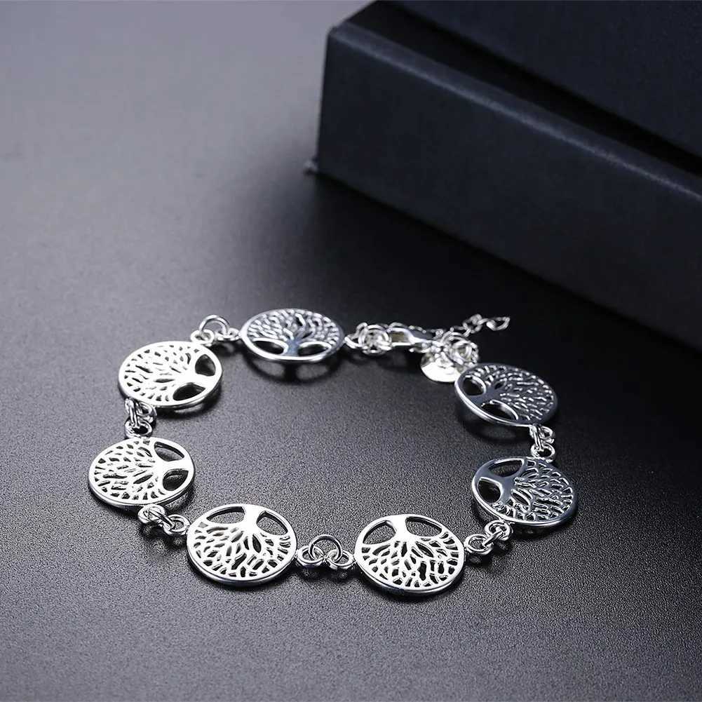 New 925 sterling silver bracelet Tree of Life bracelet for womens engagement jewelry gifts Y250329