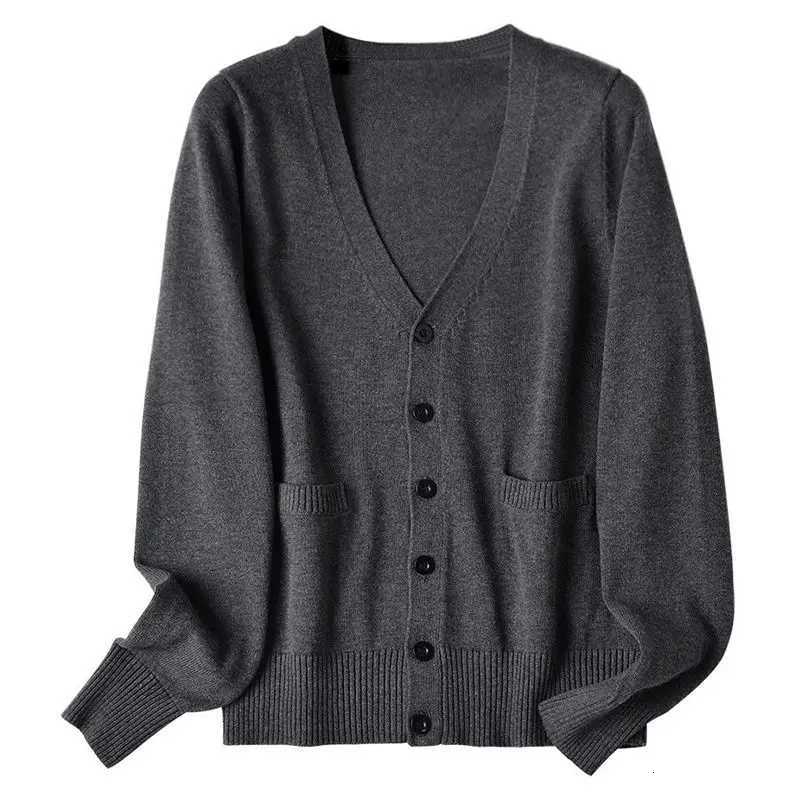 Schools Original Jk Uniform Suit Outer Sweater Japanese College Style Knitted Gray CardiganT251101