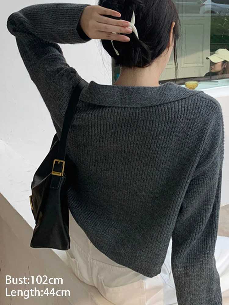 New Fashion Short Cardigan Womens Sweater Autumn Winter Long Sleeve Single Breasted Sweater Coat Office Lady Casual Winter TopsT251101