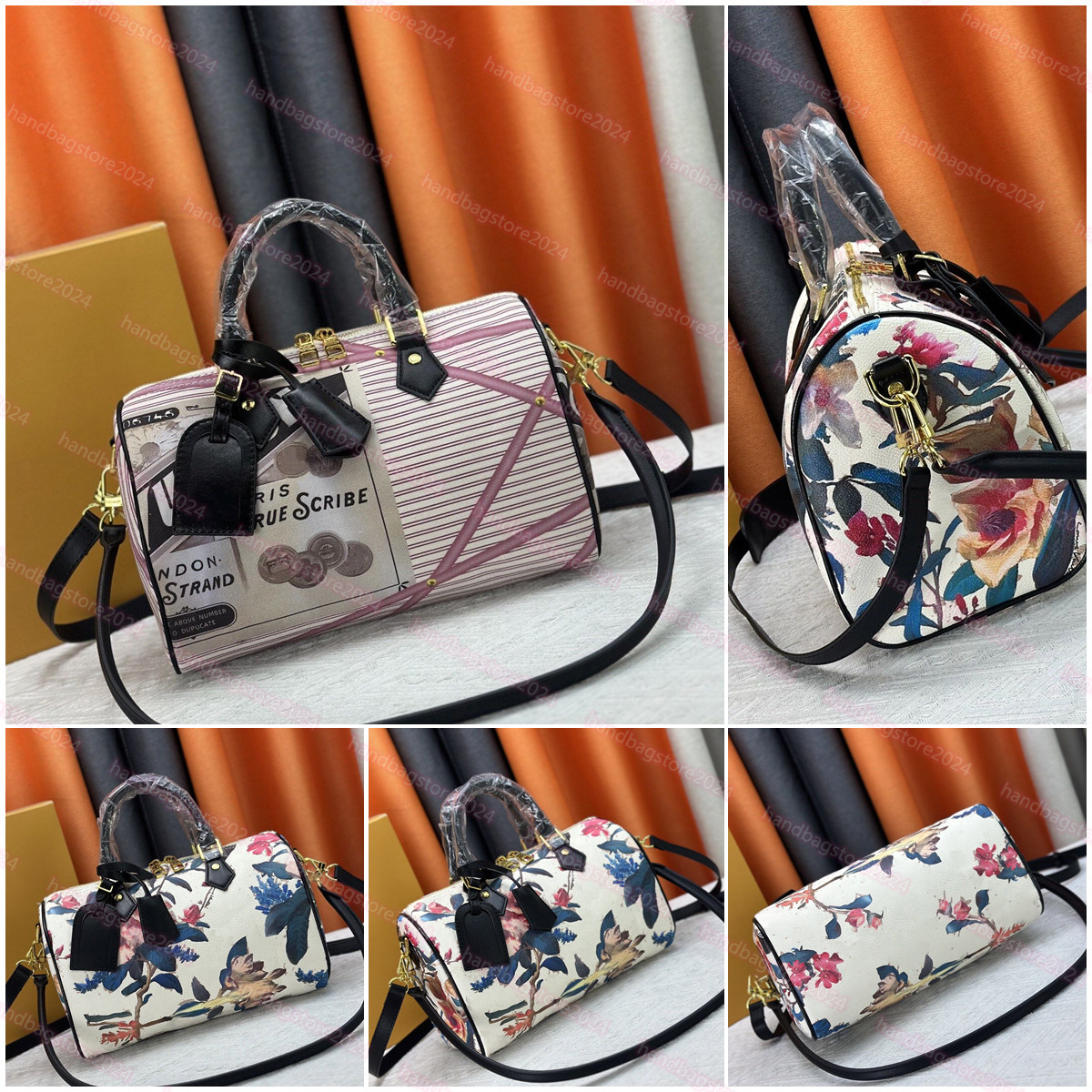 Luxury bag M18076 runway style Sp eedysSoft 30 designer bag women's handbag shoulder bag crossbody bag fashionable men's crossbody bag large capacity Purse