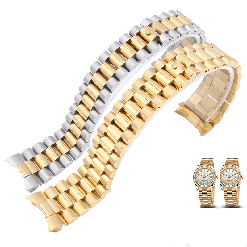 Watch Band For Rolex DATEJUST DAY-DATE OYSTERPERTUAL DATE Stainless Steel Strap Watch Accessories 13 17 20 21mm Watch Bracelet