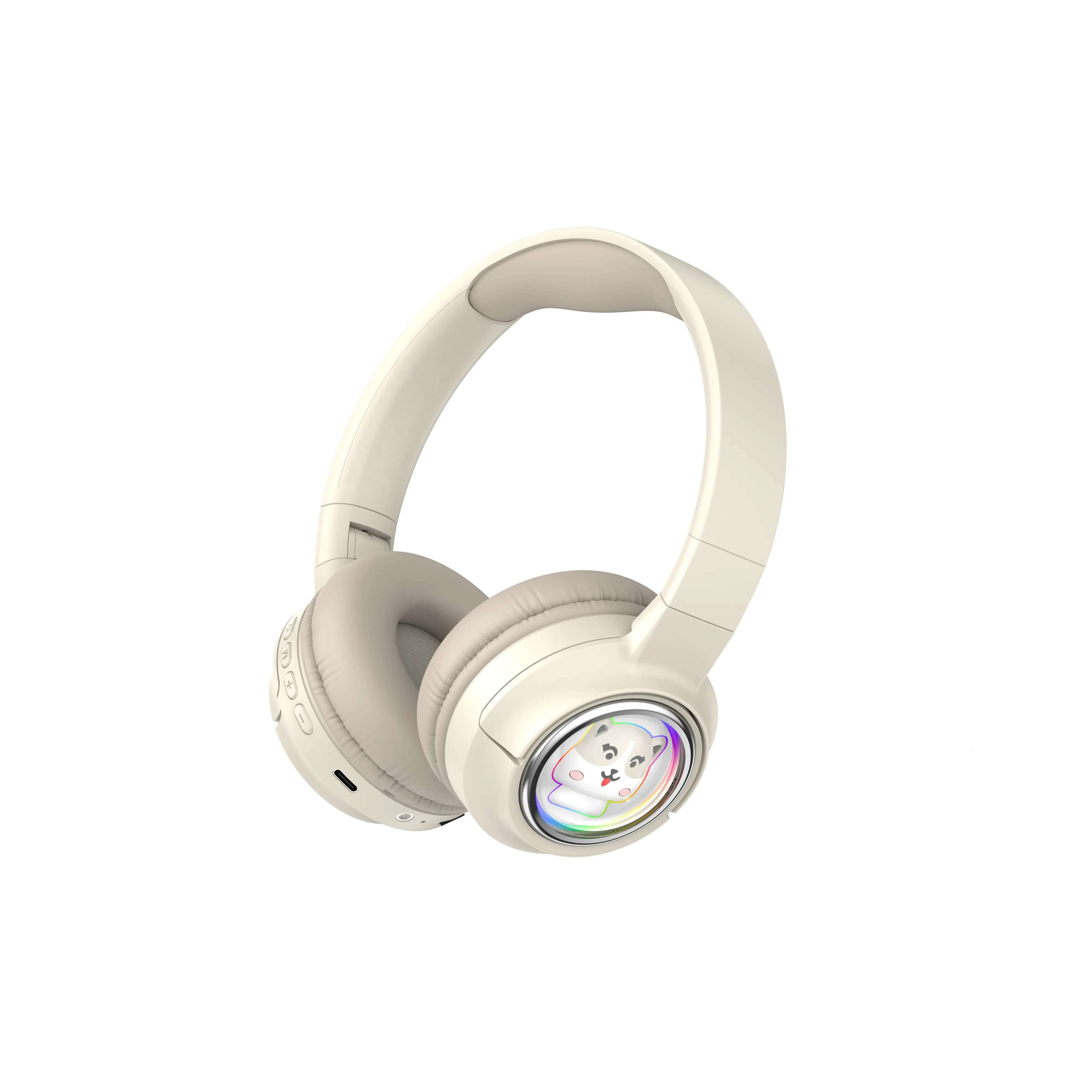 Hot Sale Headwear Headphones Cute Blue tooth Wireless Earphones Music Stereo Headset for Kids Gilds Boys