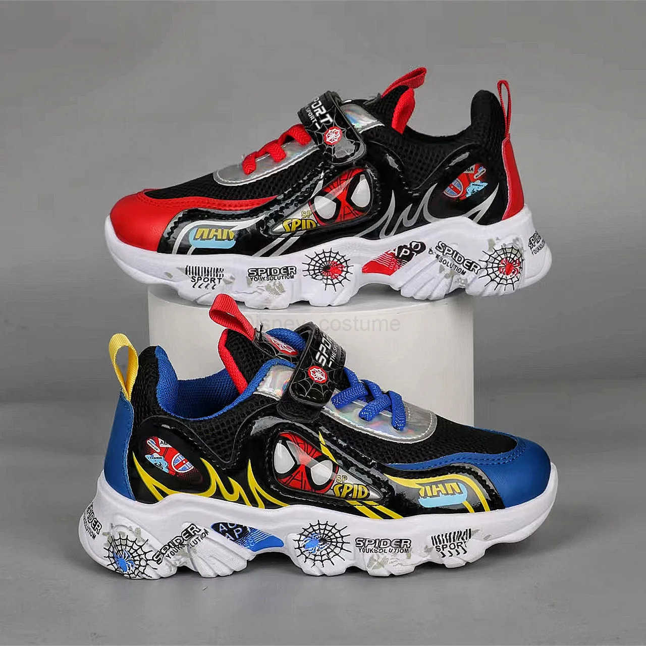 Disney Childrens Casual Shoes Cartoon Sneakers fashion Boys Running Shoes Soft Soles Students Basketball Sport Blue Shoes H251101