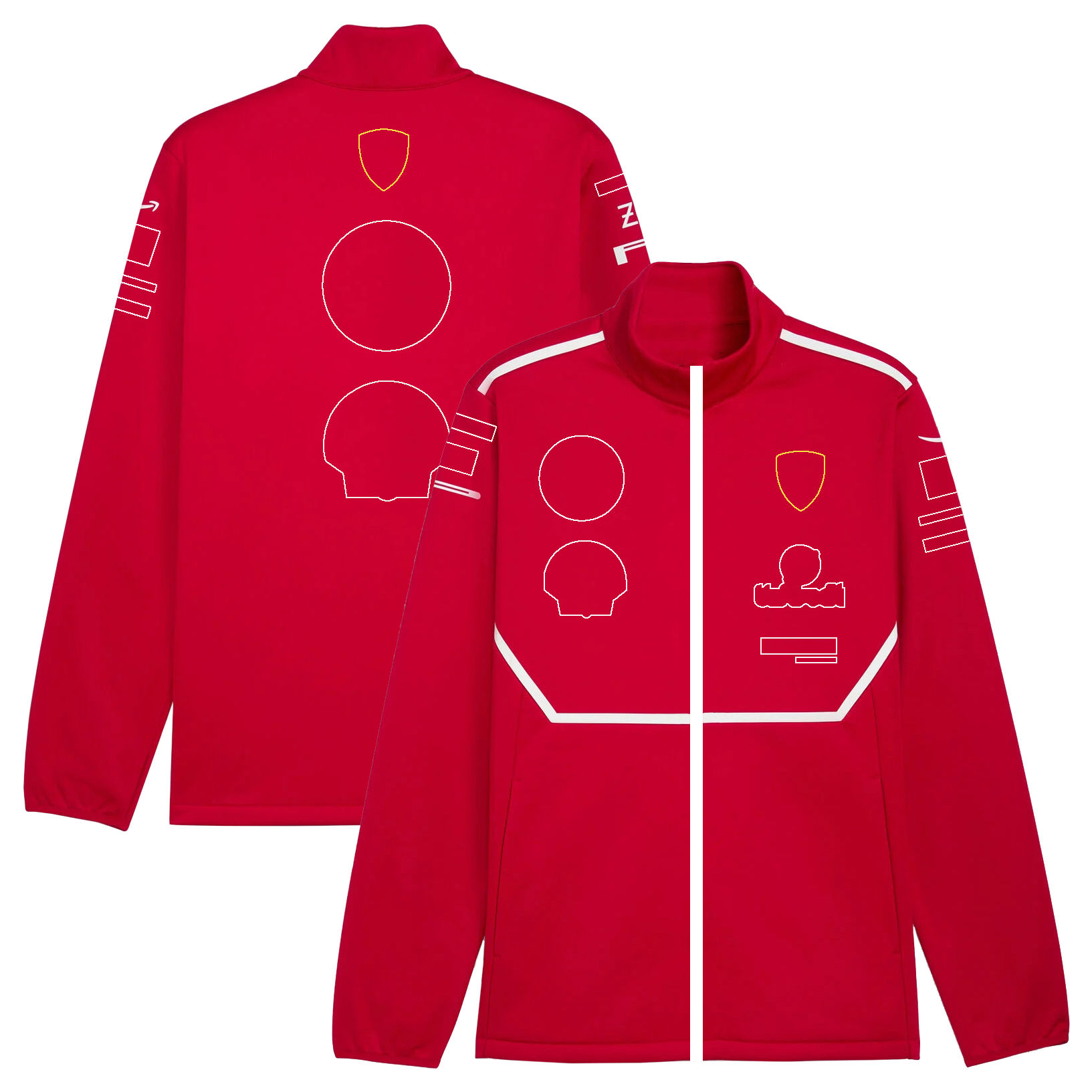 2025 New F1 Team Formula 1 Driver Sweatshirt Racing Suit Car Fans Red Sweat Men Women Full Zip Softshell Jacket