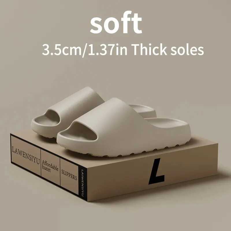 Vanmie Thick Bottom Casual Innovative Design Shoes Mens EVA Soft Bottom Lightweight Home Sliding Cloud Sliding Block Z250401