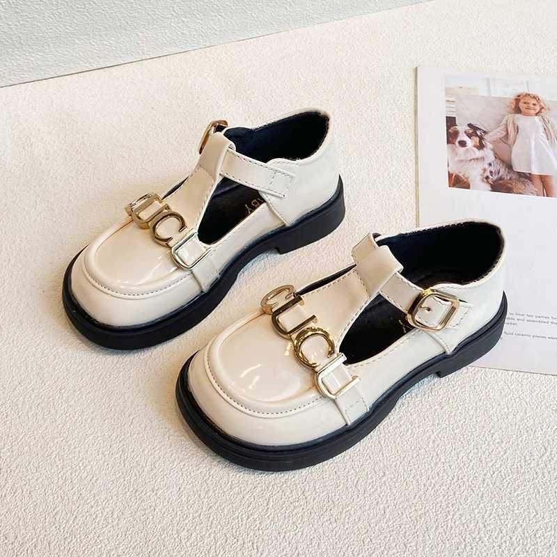 Autumn New Girl Fashion Handsome Kids Loafers Shoes Skid Wear Resistant Girls Single Leather Shoes Children Flats British StyleT251101