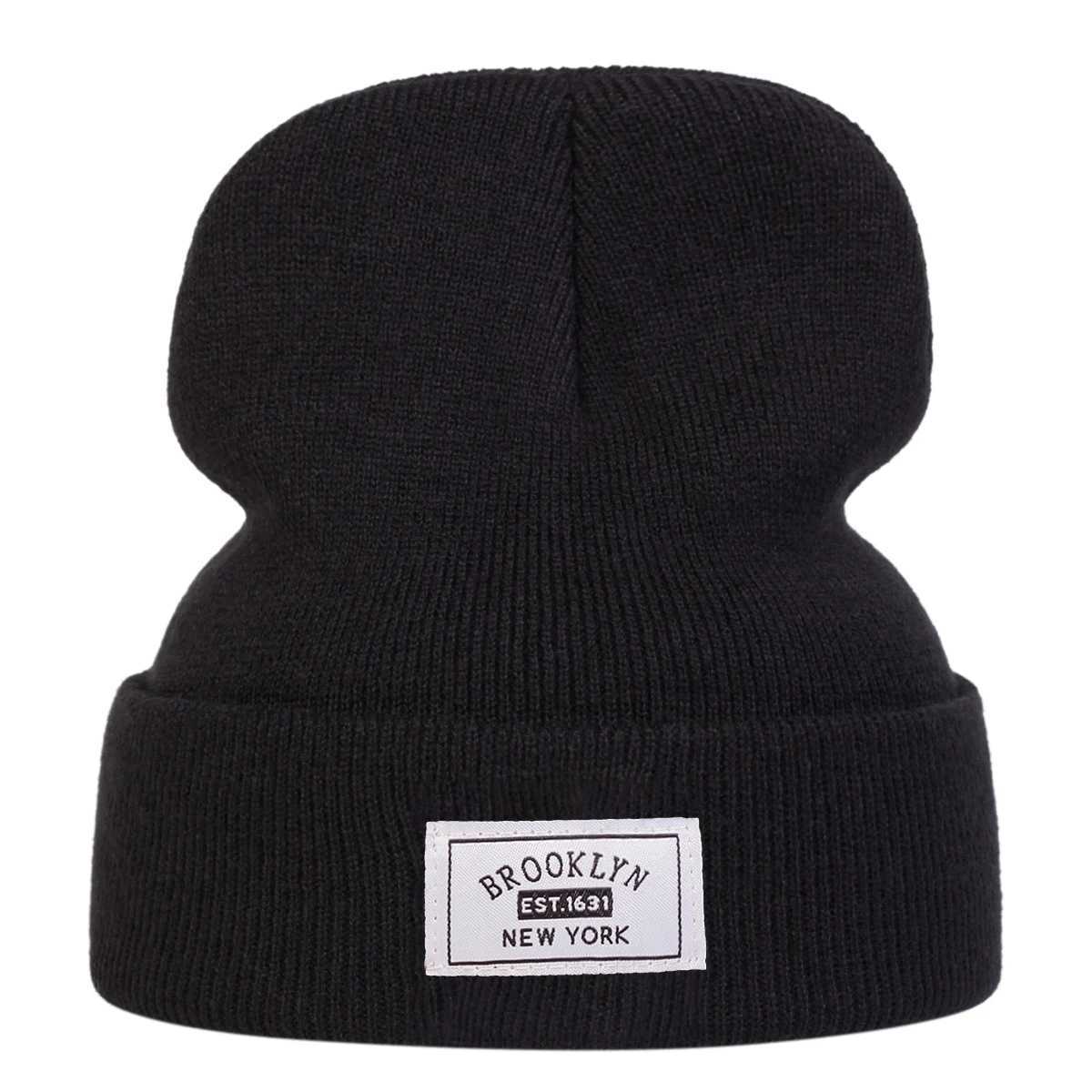 Unisex BROOKLYN EST1631 NEW YORK Sewing Label Beanies Hats Autumn and Winter Warm Knitted Hat Hip Hop Boy Girls CapsXJ251101