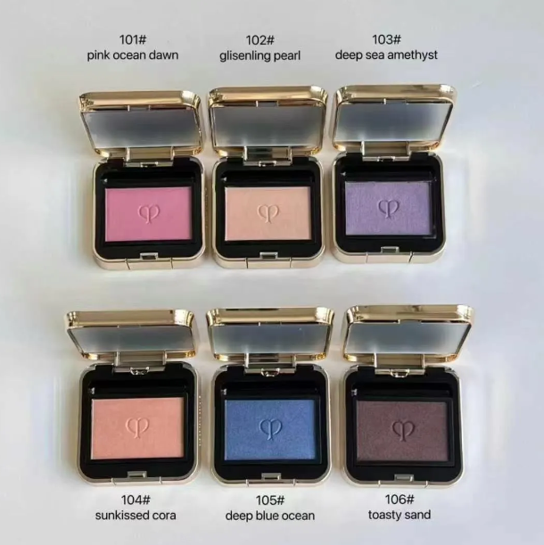 New Arrival 6 Colors Eye shadow Pocket Powder Blush Face Cheek Makeup Matte pearlescent natural color Lightweight Blush for Eye
