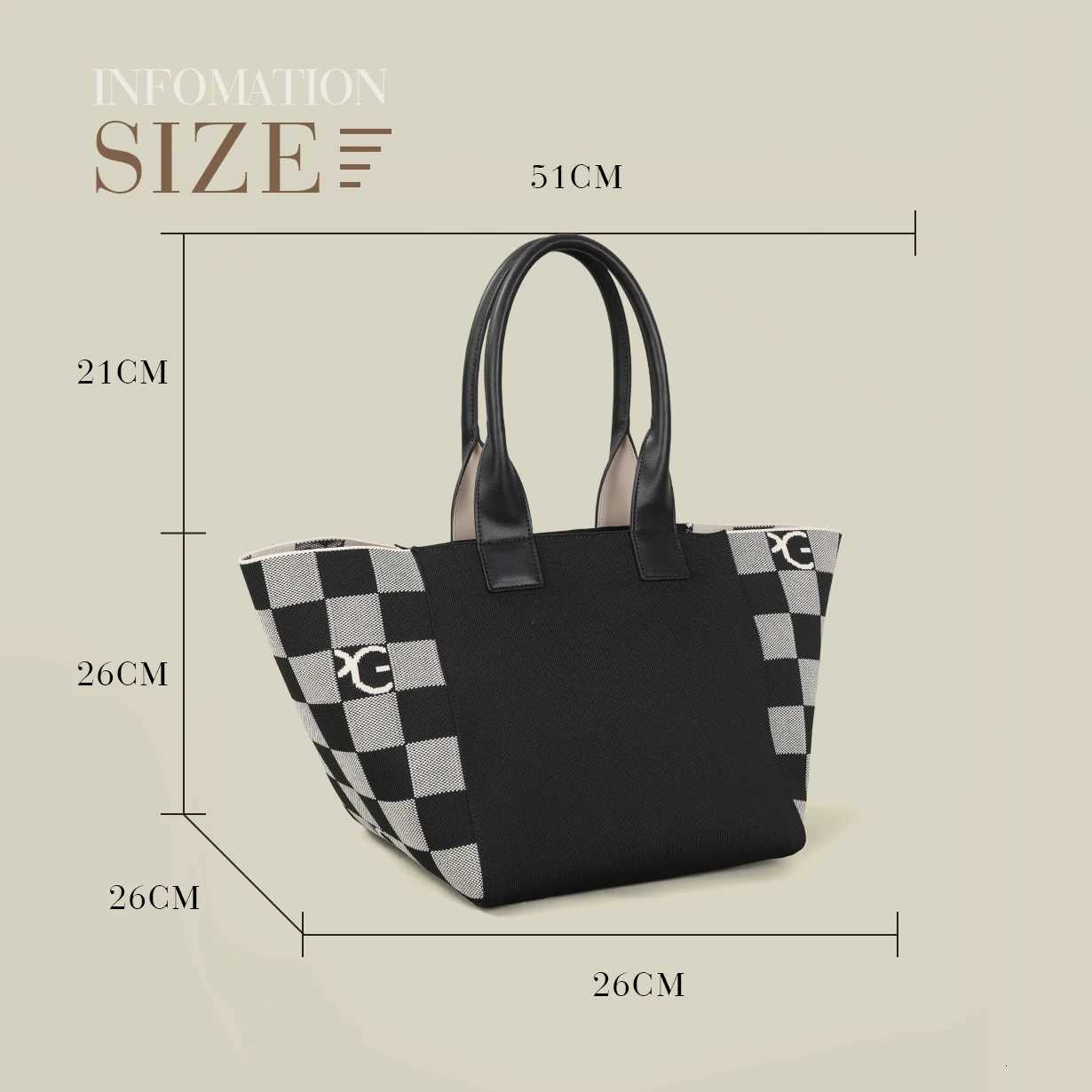PG 2025 autumn and winter new unique style design shopping colorful striped tote bag Large Capacity Shopping Bag totebagW251101