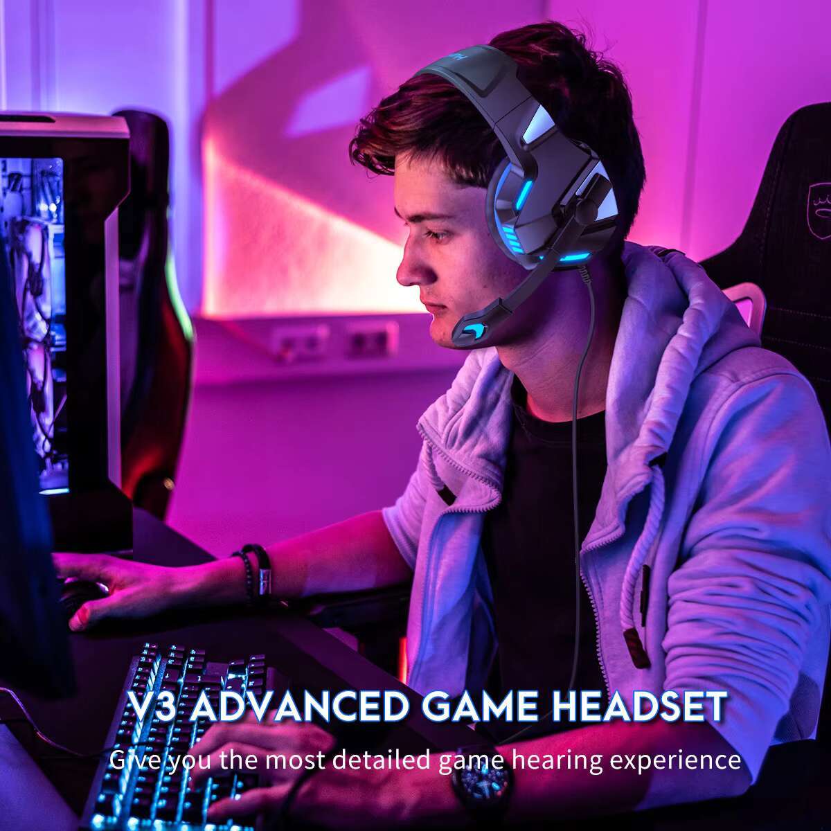 2024 the Hottest Wired Premium Gaming Headphone V1-V3