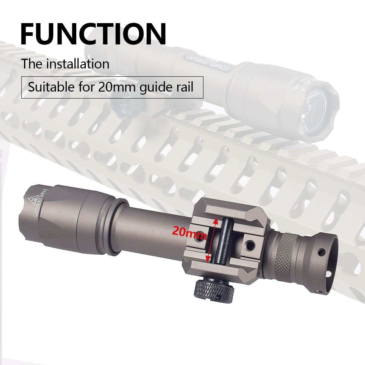 Tactical SureFire Airsoft M300 M300B M300C M300V IR Constant And Strobe SF Scout Light AR15 Rifle Weapon LED Flashlight LED Lamp Z250514