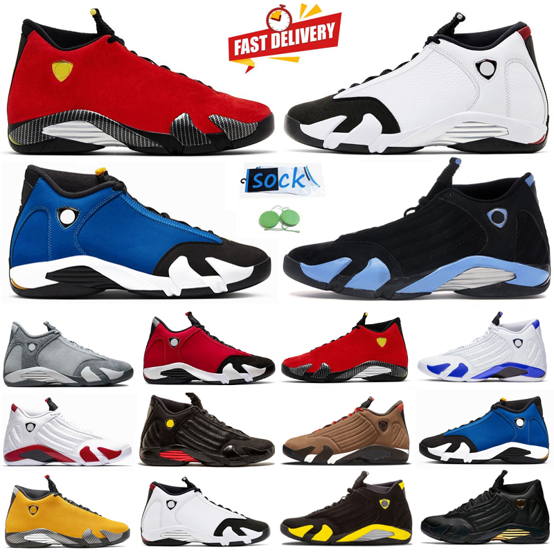 Big Size 14 Men Basketball Shoes 14s Black Toe White Challenge Red University Blue Flint Grey Laney Gym Red Thunder Hyper Royal Last Shot Man Trainers Sports Sneakers