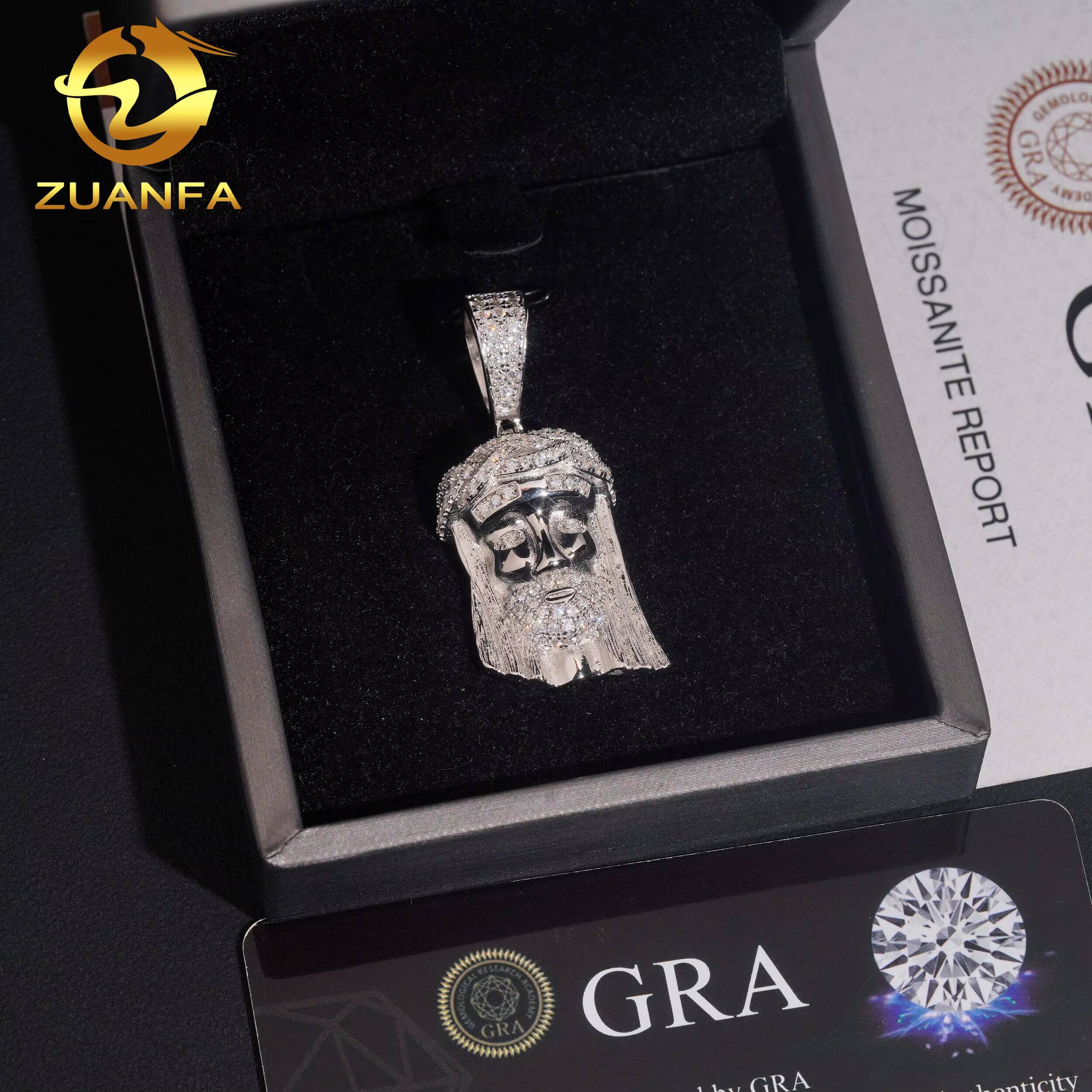 Everyday Fine Jewelry 42mm Tall Jesus Piece Iced Out Jewelry Rapper Custom Moissanite Pendant Jesus Pendant Pass Diamond Tester