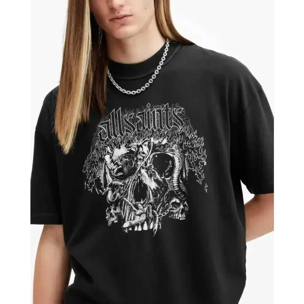 2025 Women Hot Sale Cotton Printed Unisex T-shirt Fashion Casual Letter Pattern Tops All Season Loose Harajuku Men ClothingC250331