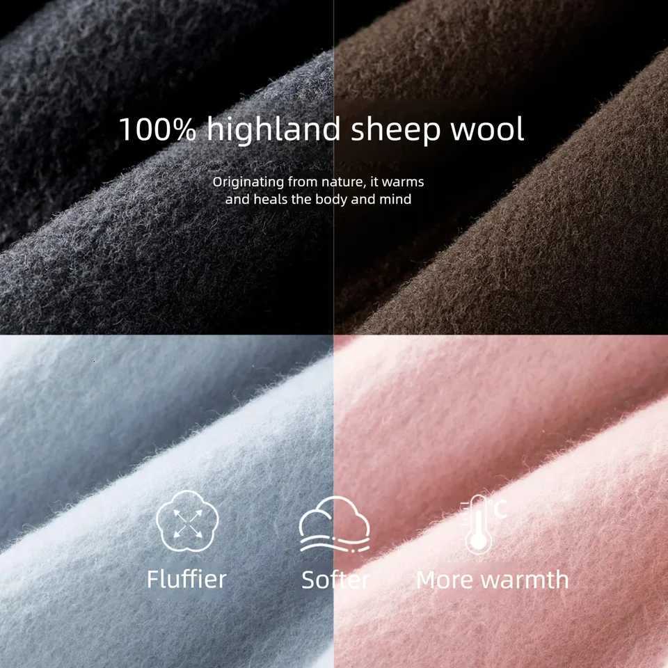 SENTUBILA Womens 100 Wool Long Coat Winter 2025 Classic Elegant Commuter Style DoubleFaced Overcoat Ladies Clothes W54OA8780T251101