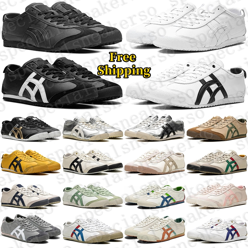 Free Shipping Onitsukas Tigers Tokuten Mexico 66 Designer sneakers Running Shoes trainers for mens womens black white chaussure Outdoor men Sports runners