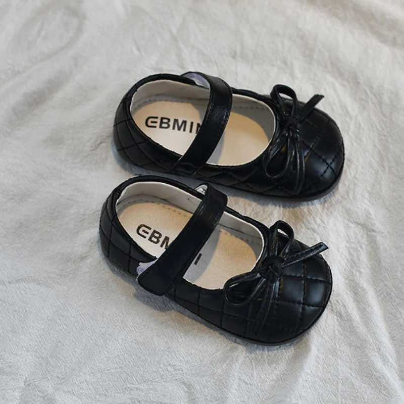 Fashion Leather Shoe Versatile Comfort Casual Girl Shoes Simple New Kid Shoe Soft Soled Comfort Sandals Flat Sweet Princess ShoeT251101