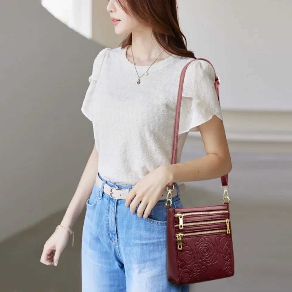 Three Zippers Design Crossbody Bags for Women Soft Leather Handbags High Quality Shoulder Bag Bolsa Women Messenger Bags SacW251101