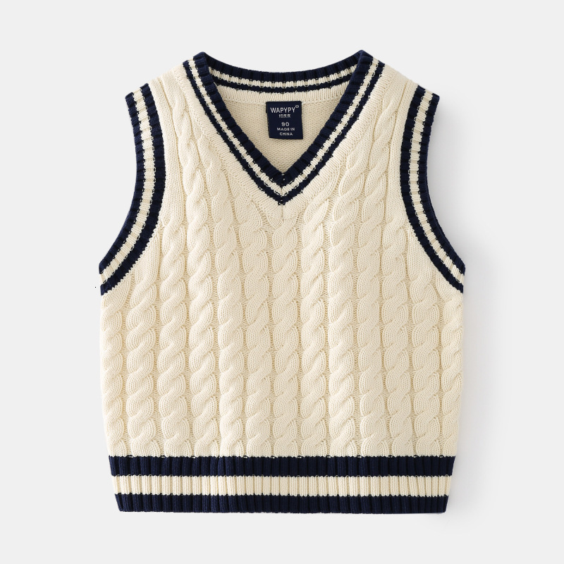 Toddler Boys Cable Knit Cricket Sweater Vest 220330
